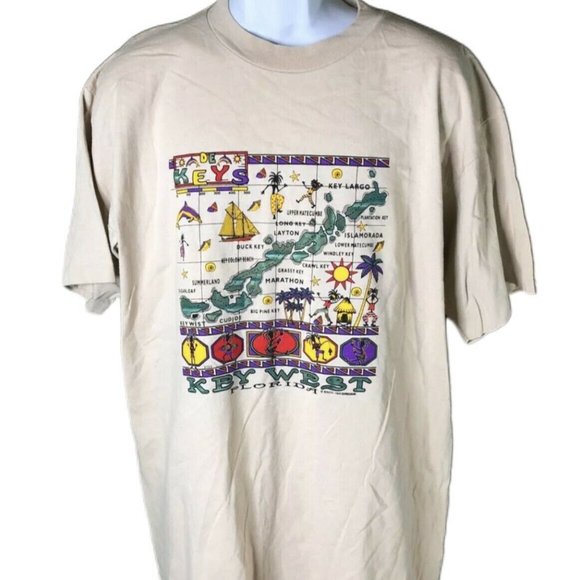 VINTAGE Florida Key West Shirt 1996 - Picture 1 of 7